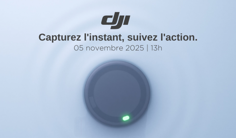Teaser nouveau produit DJI pour le 5 novembre 2025