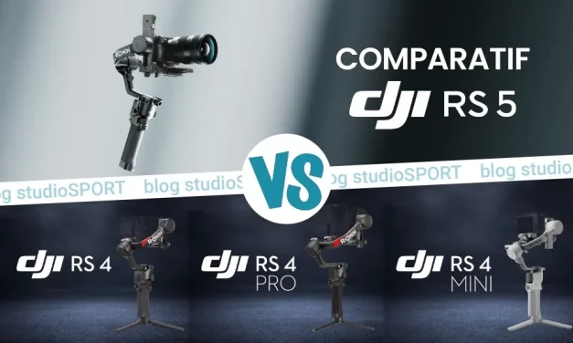Comparatif DJI RS 5, DJI RS 4 Pro, DJI RS 4 et DJI RS 4 Mini