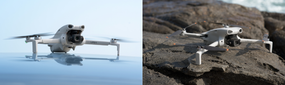 Les caméras des drones DJI Lito 1 et DJI Lito X1