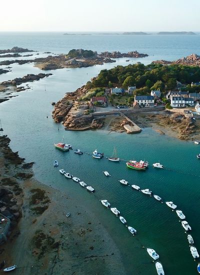 Photographie drone de la bretagne