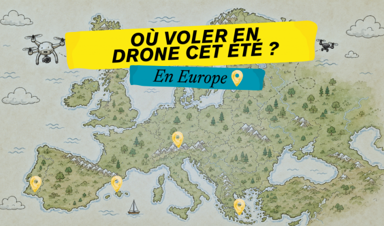 Carte de l'Europe pour savoir où voler en drone