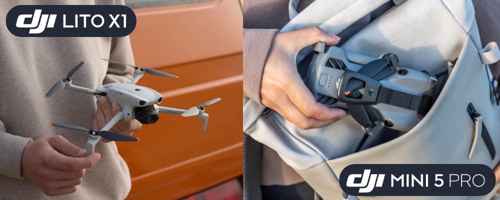 Comparatif DJI Lito X1 vs DJI Mini 5 Pro : premier drone