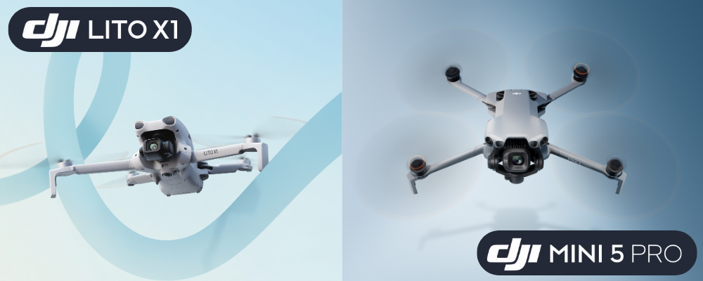Comparatif DJI Lito X1 vs DJI Mini 5 Pro : le prix