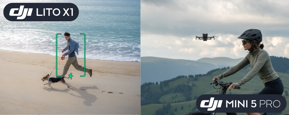 Comparatif DJI Lito X1 vs DJI Mini 5 Pro : le suivi
