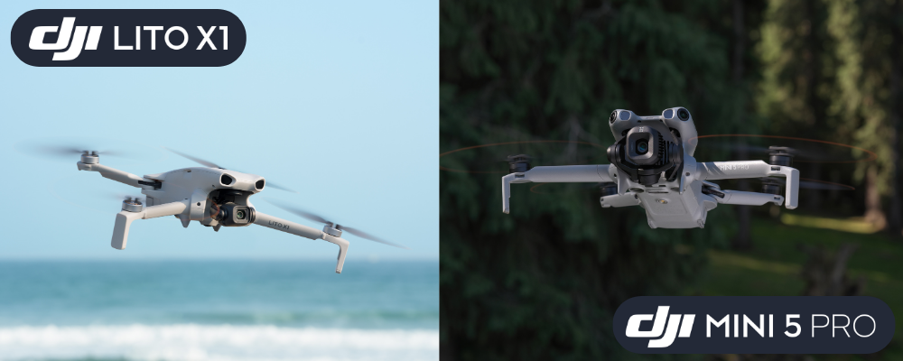 Comparatif DJI Lito X1 vs DJI Mini 5 Pro : la vidéo verticale